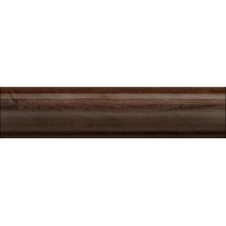 Пластиковый плинтус Теко Люкс Орех Темный 0004