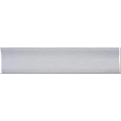 Пластиковый плинтус Теко Люкс Серебристо Серый 0070
