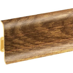 Плинтус ПВХ Premium Cezar Глянец Дуб Болотный 156