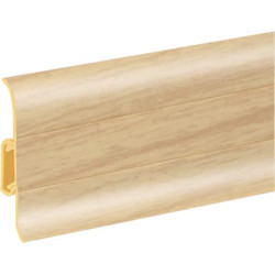 Плинтус ПВХ Premium Cezar Ясент светлый 84 матовый