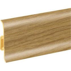 Плинтус ПВХ Premium Cezar Тик темный 85 матовый