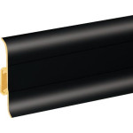 Плинтус ПВХ Premium Cezar Глянец Черный 90